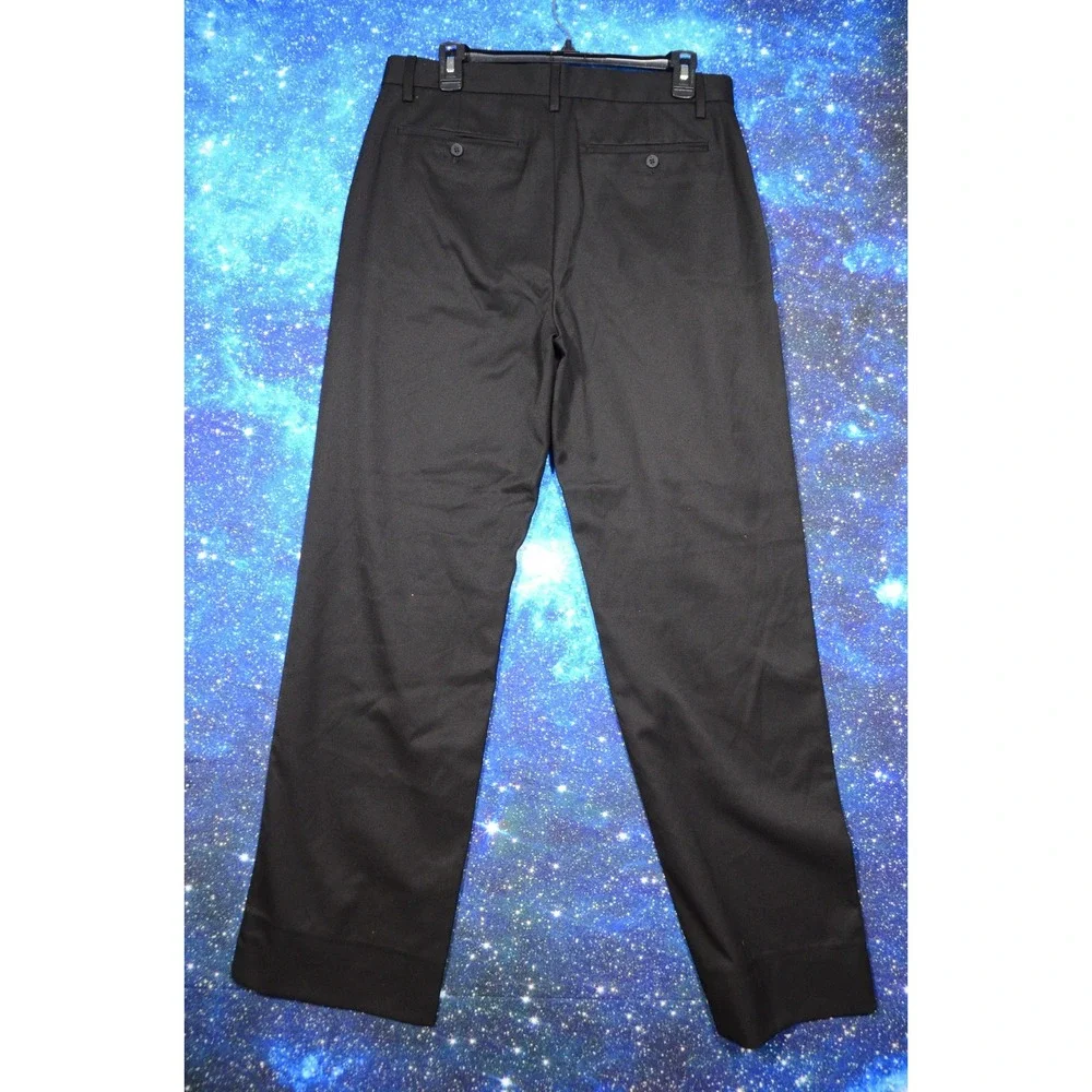 Banana Republic Pants Mens 31 Black Flat Front Dress‎ Slacks Trousers NWT